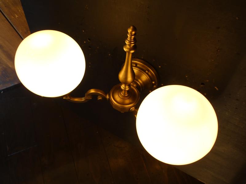 レトロガラスボールシェードウォールランプ　LCB 0658（4）