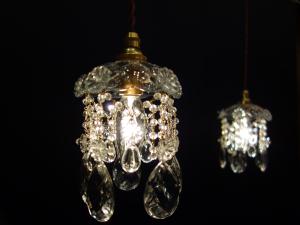 Czechoslovak crystal pendant lamp 1灯