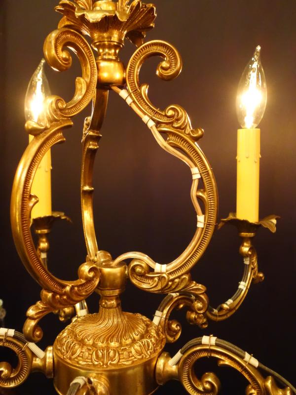 真鍮製フレンチケージ型シャンデリア　LCH 1266（6）