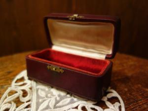 English red jewelry display case