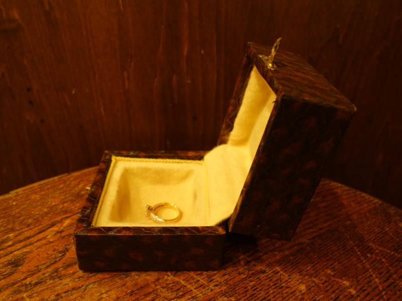 赤系ジュエリーケース、アンティークジュエリーボックス　LCM 7793（3）