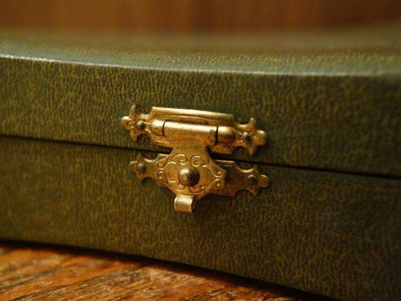 グリーン系ジュエリーボックス　カトラリーケース　LCM 7794（6）