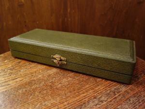 French green cutlery case