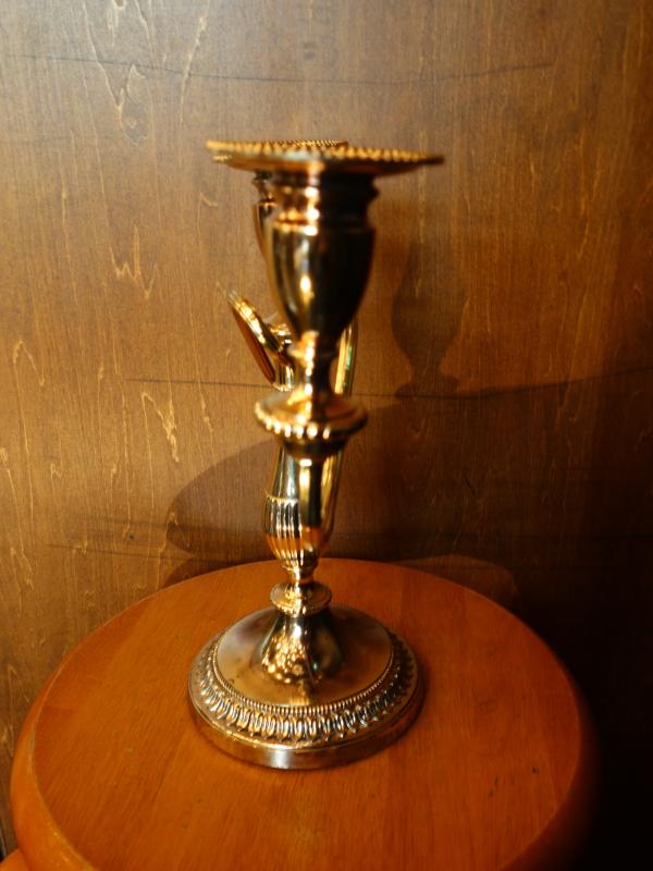 シルバー色燭台　キャンドルホルダー　LCM 7796（3）