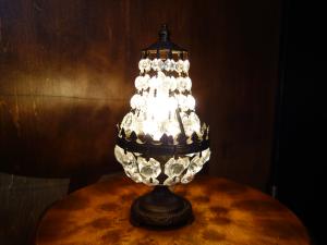 French brass pear table chandelier 1灯