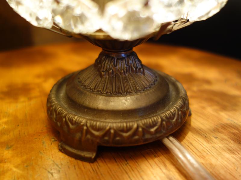 ビンテージ洋梨型テーブルランプ　卓上クリスタルシャンデリア　LCT 0228（5）