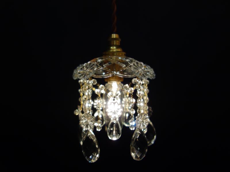 Czechoslovak crystal pendant lamp 1灯