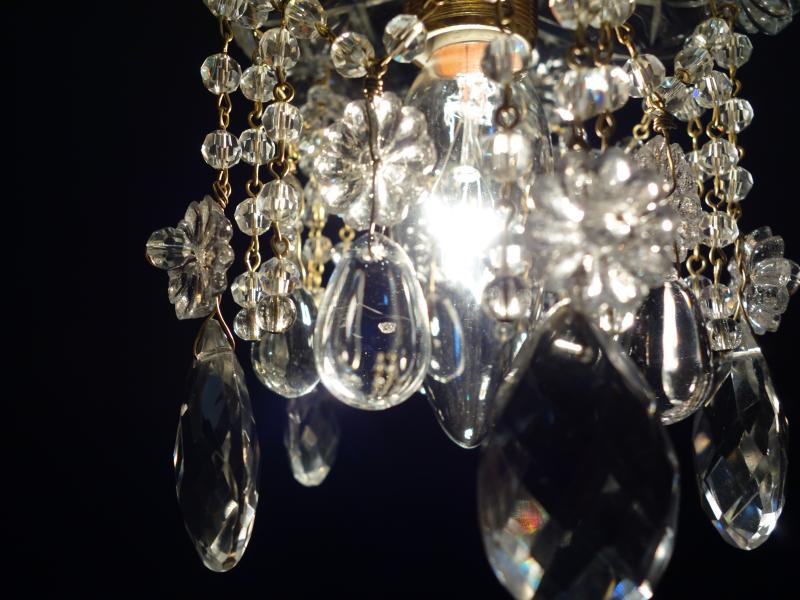 小型ガラス系ペンダント　プチシャンデリア　LCH 1270（4）