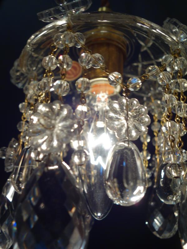 小型ガラス系ペンダント　プチシャンデリア　LCH 1270（5）