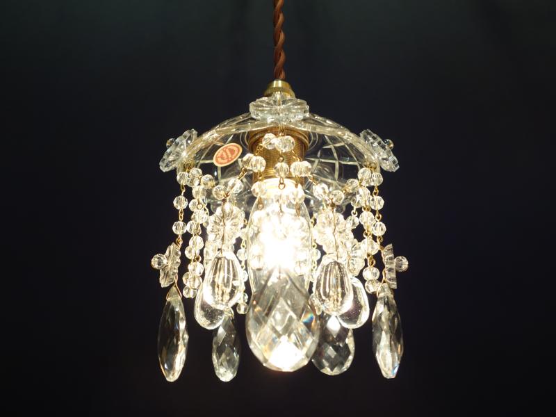 小型ガラス系ペンダント　プチシャンデリア　LCH 1270（7）