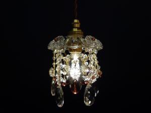 Czechoslovak crystal pendant lamp 1灯