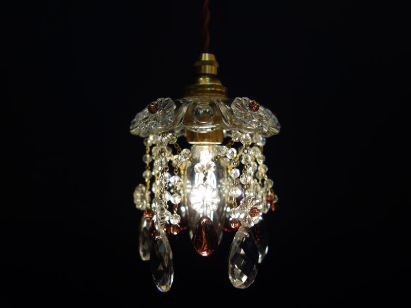 Czechoslovak crystal pendant lamp 1灯