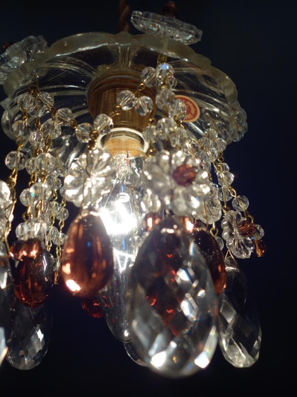 小型ガラス系ペンダント　プチシャンデリア　LCH 1271（2）