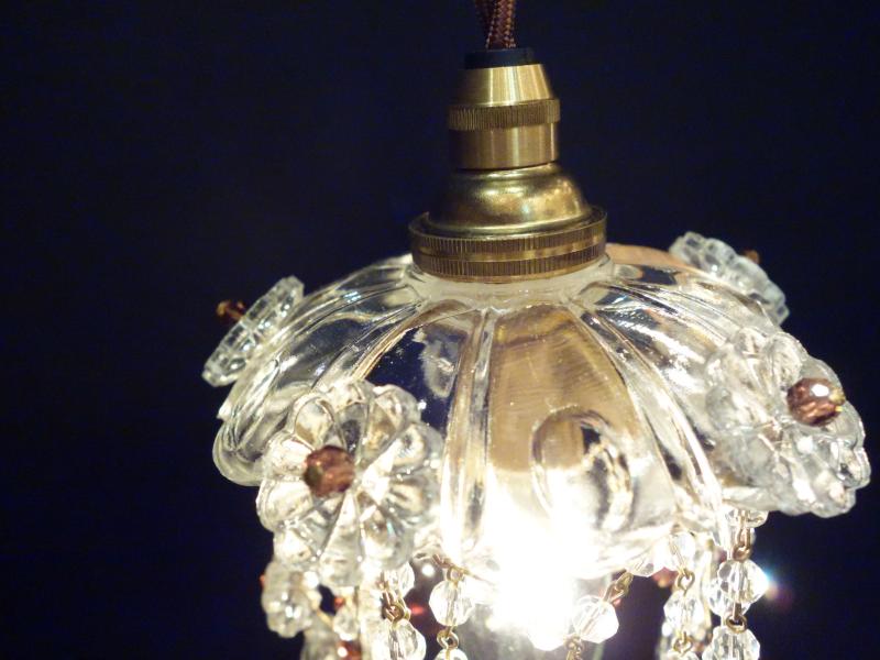 小型ガラス系ペンダント　プチシャンデリア　LCH 1271（3）