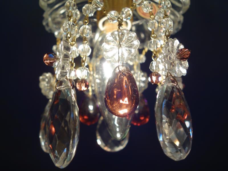 小型ガラス系ペンダント　プチシャンデリア　LCH 1271（4）