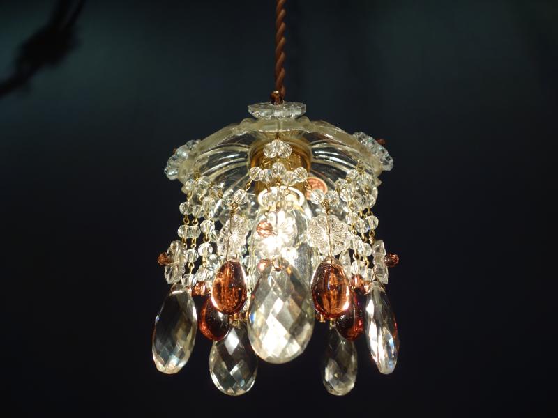 小型ガラス系ペンダント　プチシャンデリア　LCH 1271（5）