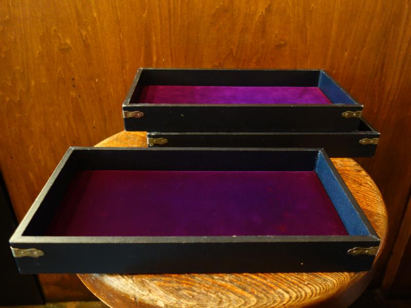 black jewelry display tray