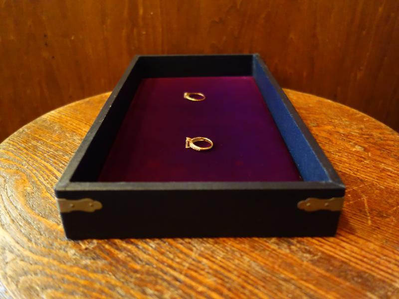 レトロ黒ジュエリートレイ アクセサリー収納　LCM 7806（4）