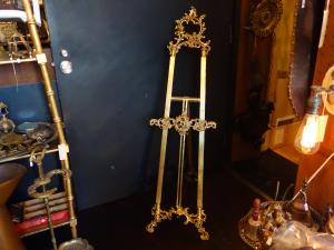 Italian brass easel