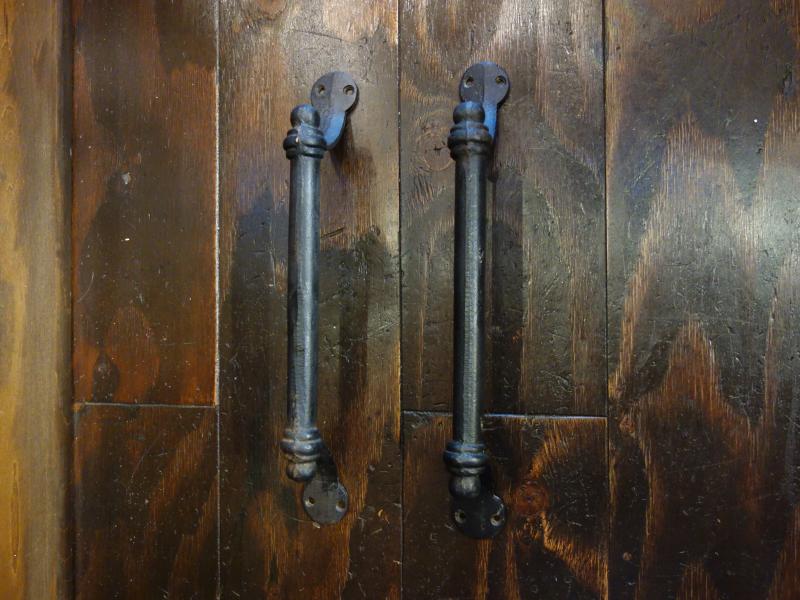 black iron door handle 2P SET