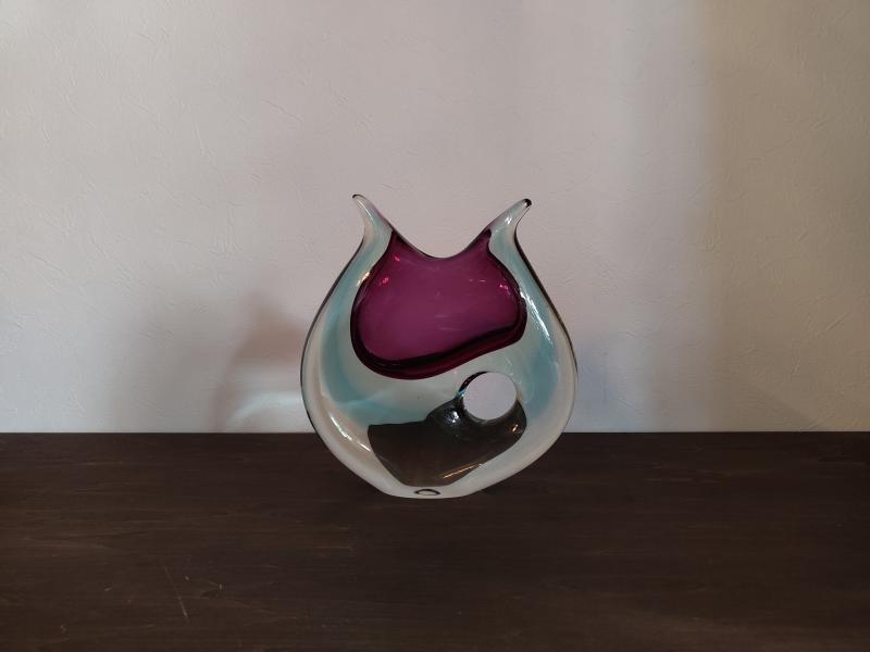 イタリアムラノガラスオブジェ アートガラス USM 1567(2)