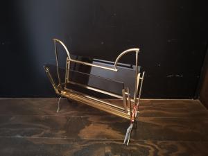 Brass & Glass Magazine rack