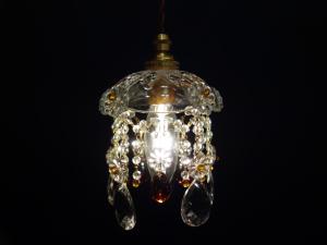 Czechoslovak crystal pendant lamp 1灯