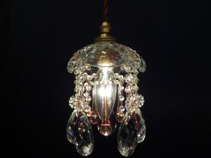 Czechoslovak crystal pendant lamp 1灯