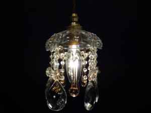 Czechoslovak crystal pendant lamp 1灯