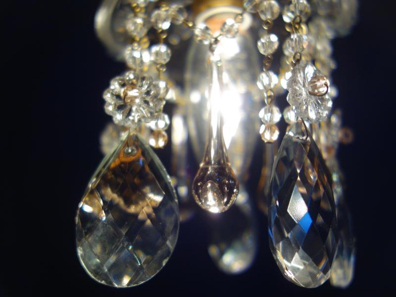 ペンダントライト アンティーク・ヴィンテージ LCH 1279 Czechoslovak crystal pendant lamp 1灯(4)