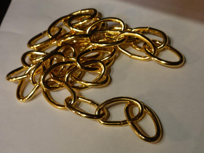 照明器具、シャンデリア用オーバル型チェーン　USP 1001/5/G（2）