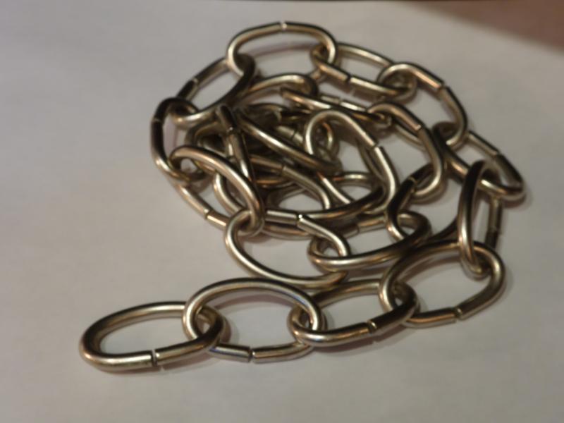 照明器具、シャンデリア用シルバー系チェーン　USP 1001/5/N（2）