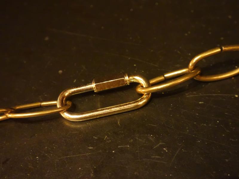 照明器具、シャンデリア用連結カン　コネクター ゴールド色　USP 1007/5/G（7）