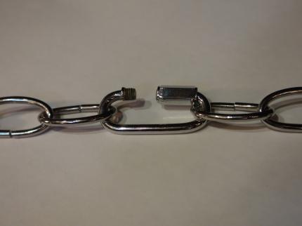 照明器具、シャンデリア用連結カン　コネクター シルバー色　USP 1007/5/CHR（C1）