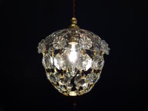French crystal grape dome chandelier 1灯