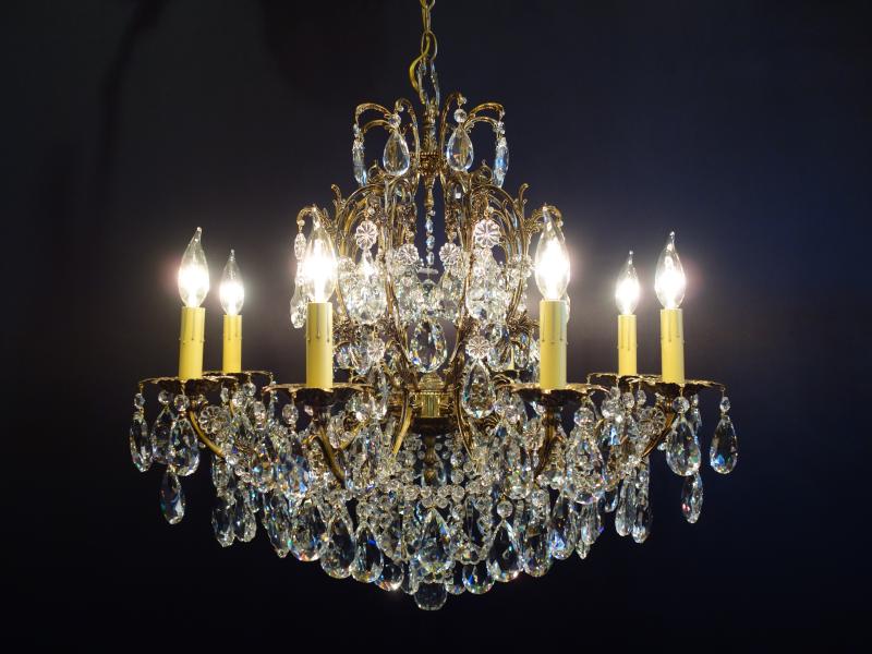 Spanish brass cage chandelier 8灯