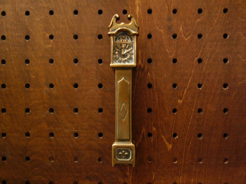 brass clock door knocker