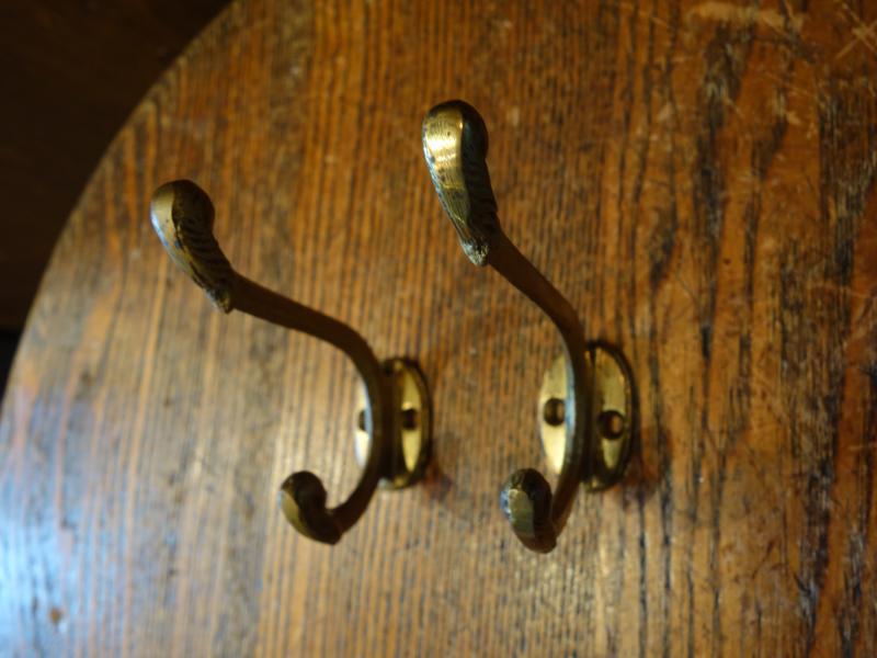 brass hat coat hook