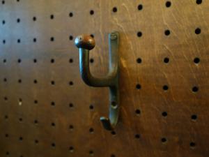 brass hat coat hook
