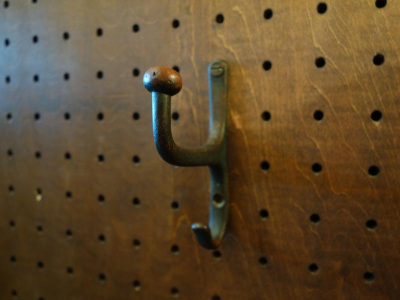 brass hat coat hook