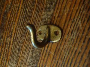 brass single hook