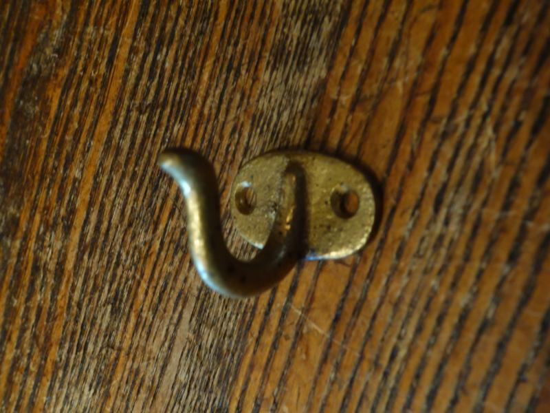 brass single hook