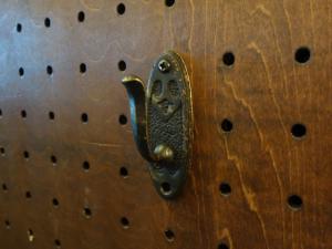 brass single hook