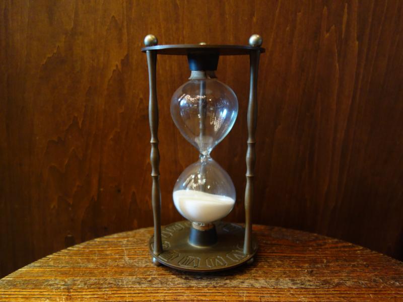 Italian brass hourglass