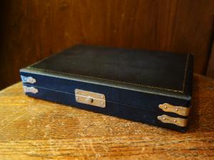 black ring holder display case