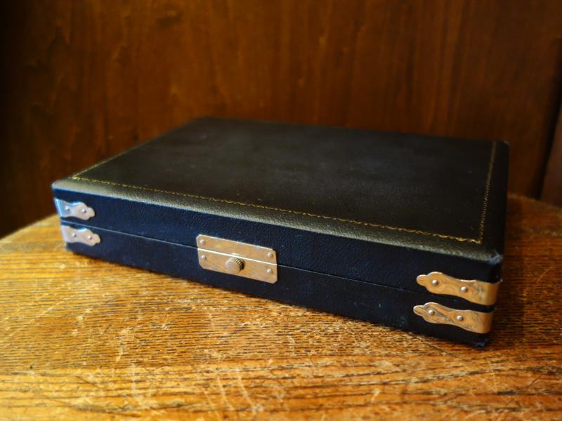 black ring holder display case