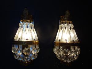 French brass wall lamp 1灯 *SET of 2