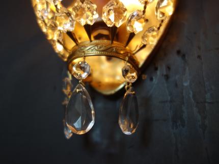 ウォールランプ　アンティーク・ヴィンテージ　LCB 0663custom　French brass wall bracket 1灯 SET of 2（C1）