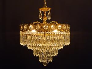 Spanish brass cake chandelier 4灯