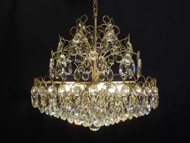French gold cake chandelier 8灯